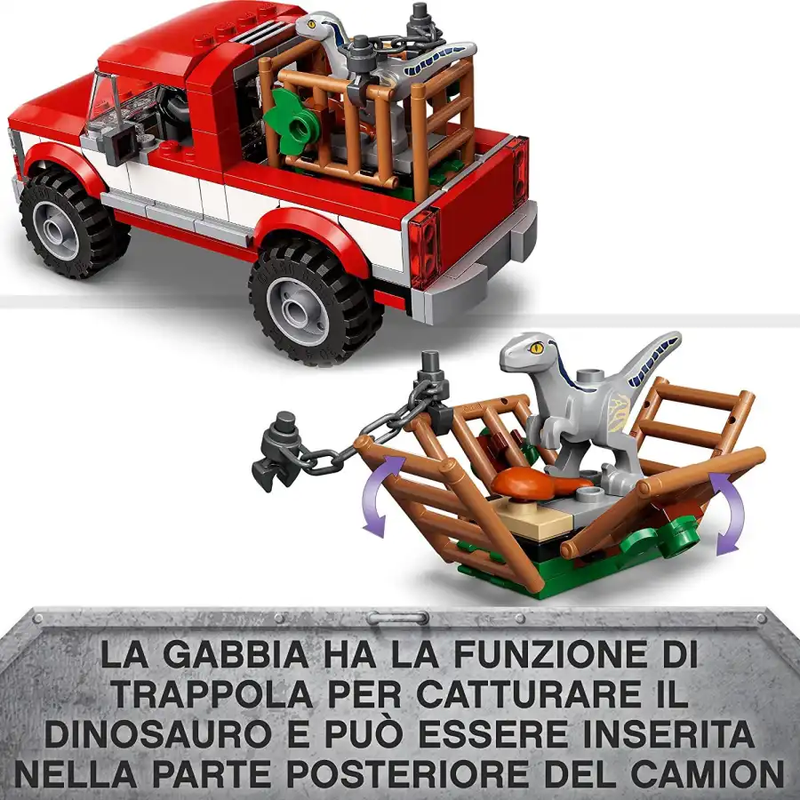 Lego Jurassic World Dominion 76946 La Cattura dei Velociraptor Blue e Beta Lego - 4