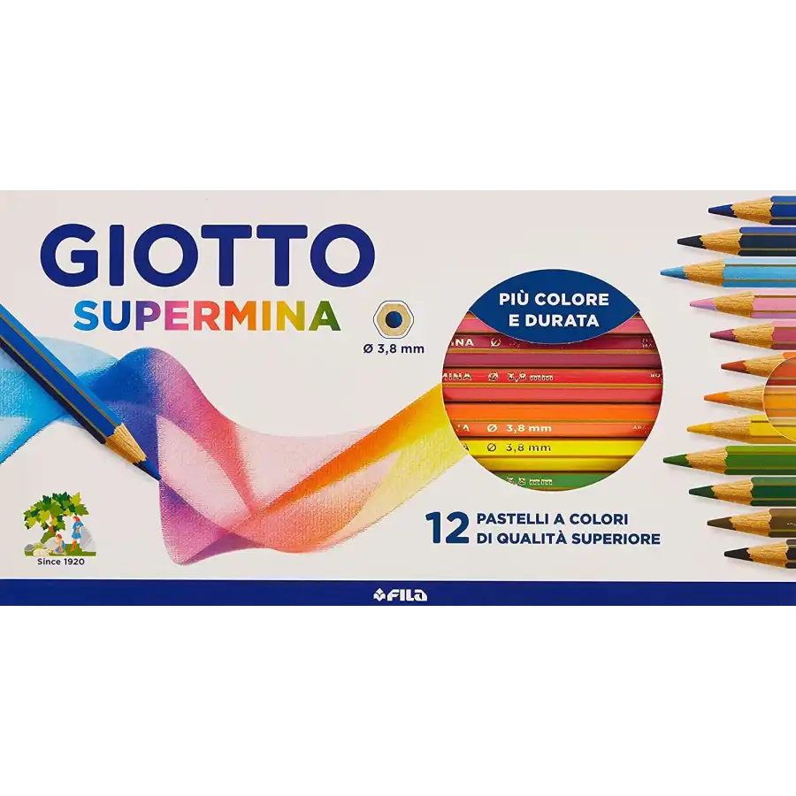 Giotto Supermina Pastelli 12 pz