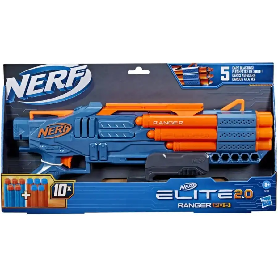 Hasbro - Nerf Elite - Pistolet à fléchettes - Motoblitz CS 10