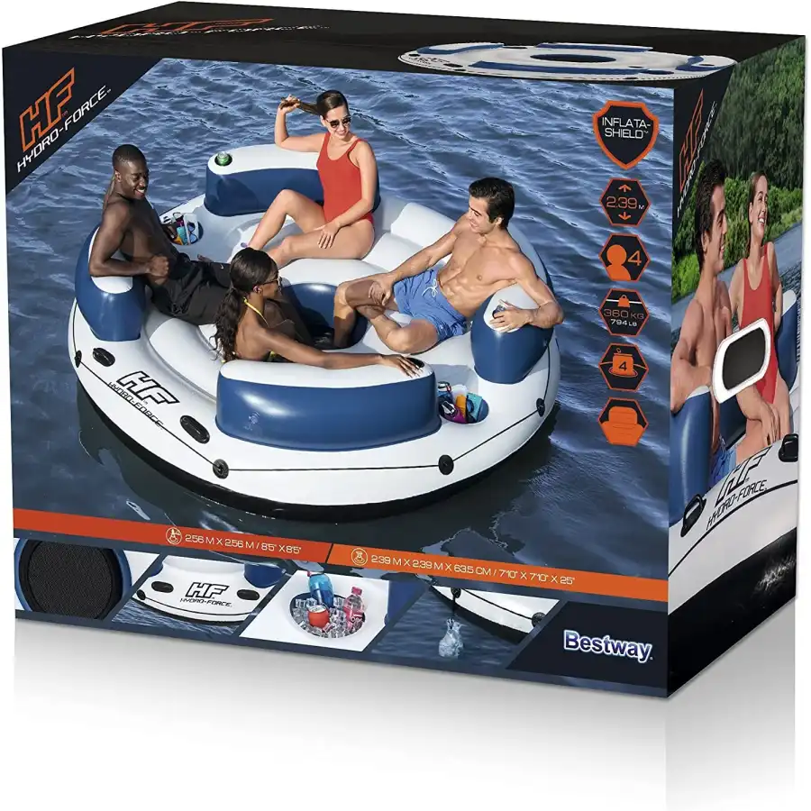 Inflatable Island 4 Seats Sea Bestway - 9