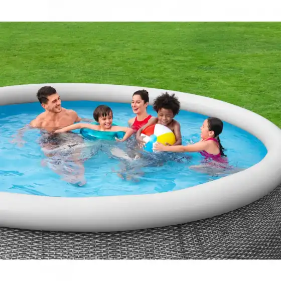 Piscina redonda hinchable gris 57445 366 x 76 cm Bestway - 4