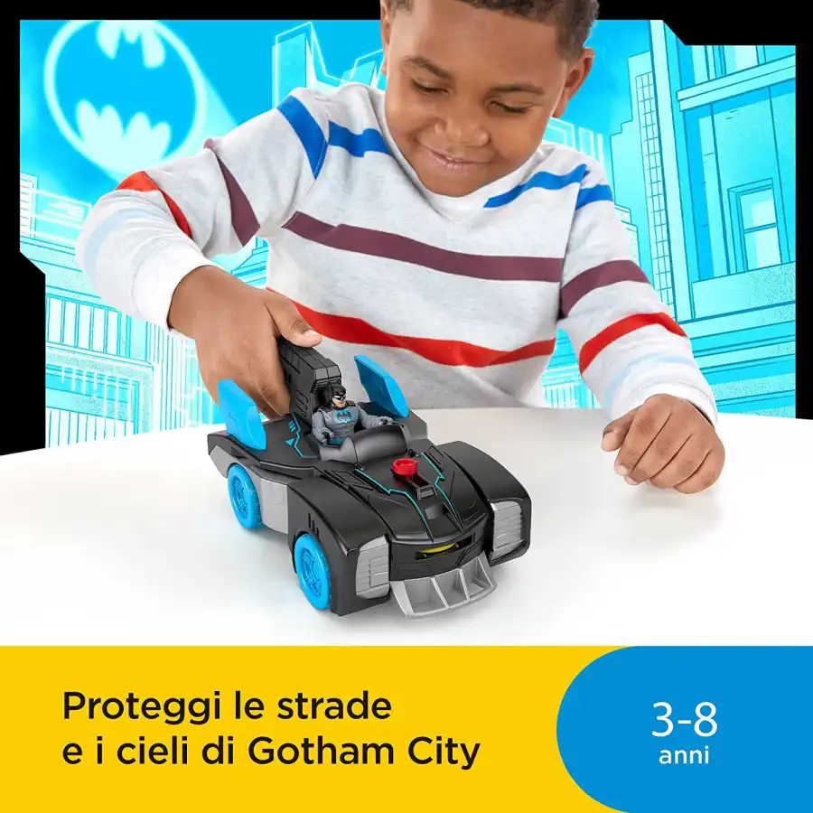 Batmobile Bat-Tech, Veicolo a Spinta Fisher Price - 5