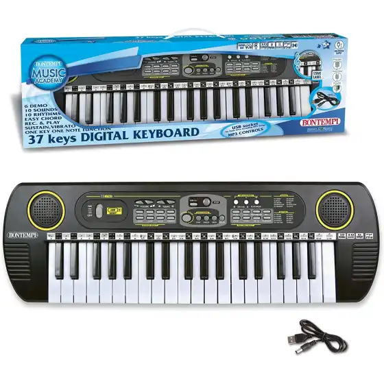 37-key keyboard with USB port for MP3 Bontempi - 1