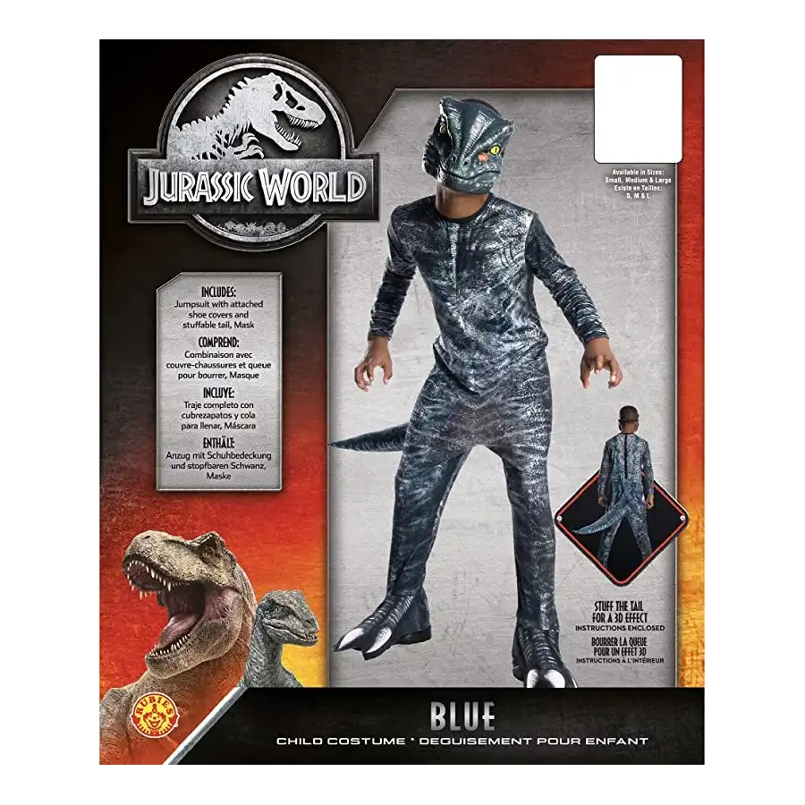 Costume Velociraptor Blue Taglia S Rubies - 3