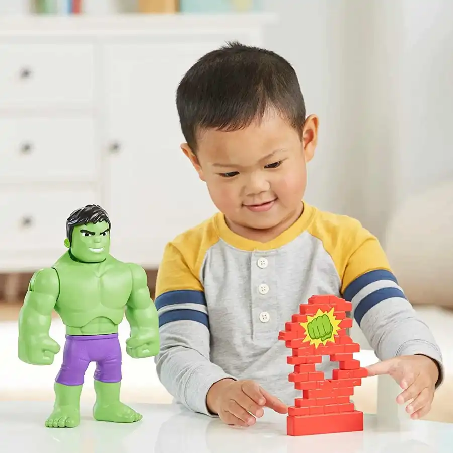 Power Smash Hulk da 25 cm che cambia l'espressione del viso F5067 Hasbro - 4