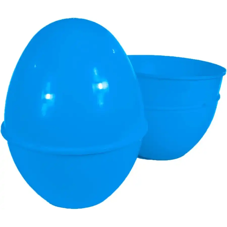 Pasqua - uovo plastica da riempire colore azzurro circa 42*30 cm