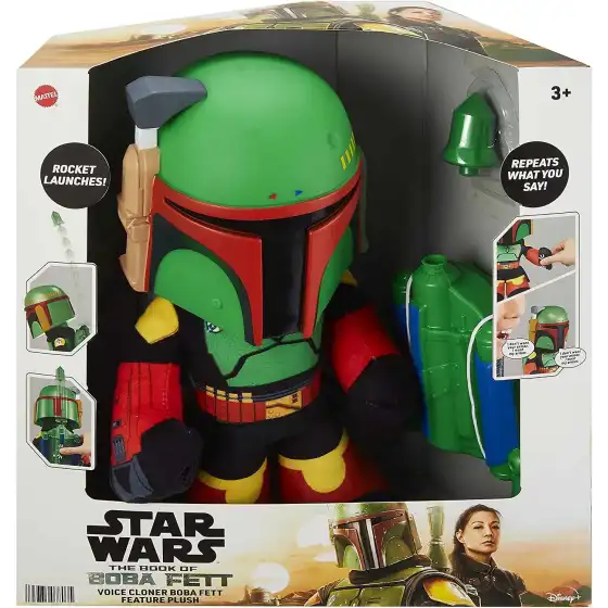 Star Wars Boba Fett Peluche con suoni HHW55 Mattel - 2