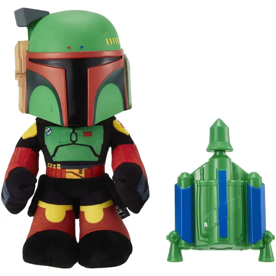 Star Wars Boba Fett Peluche con suoni HHW55 Mattel - 1