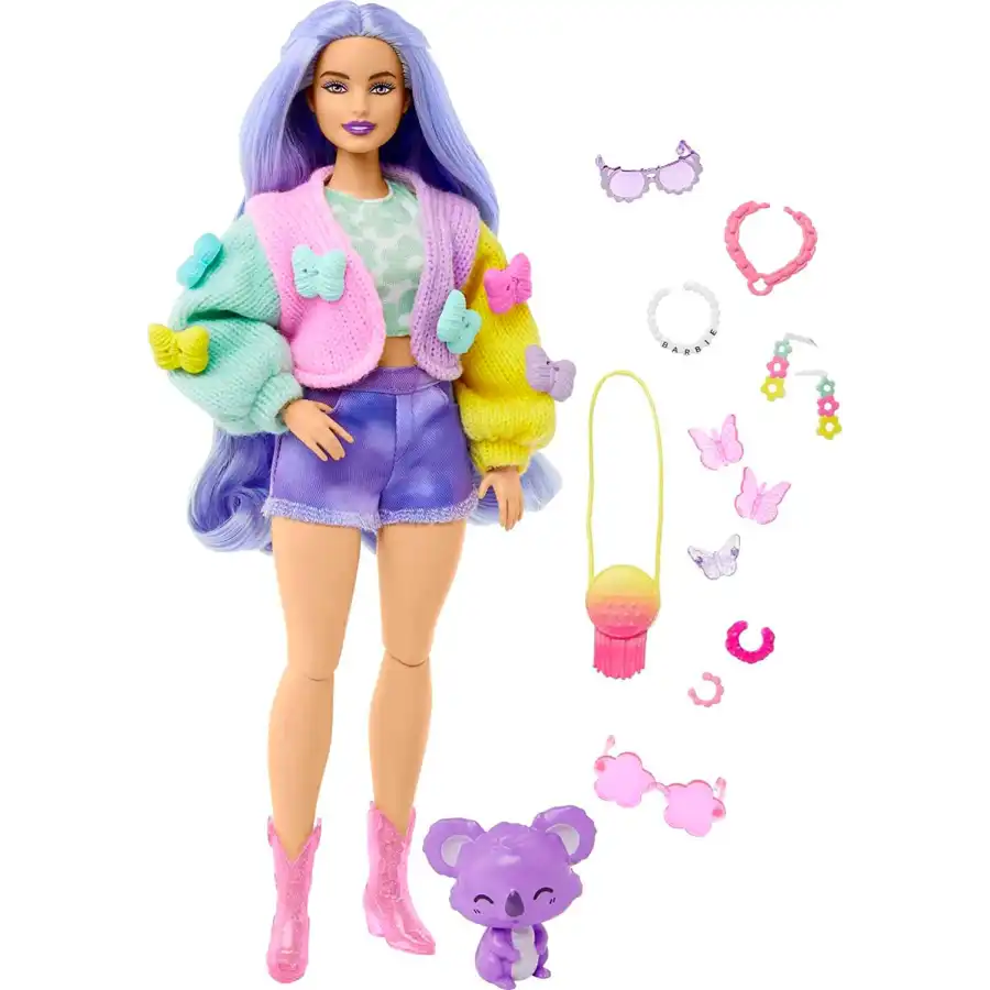 Barbie - Barbie Poupée supplémentaire avec koala, vêtements et accessoires HKP95