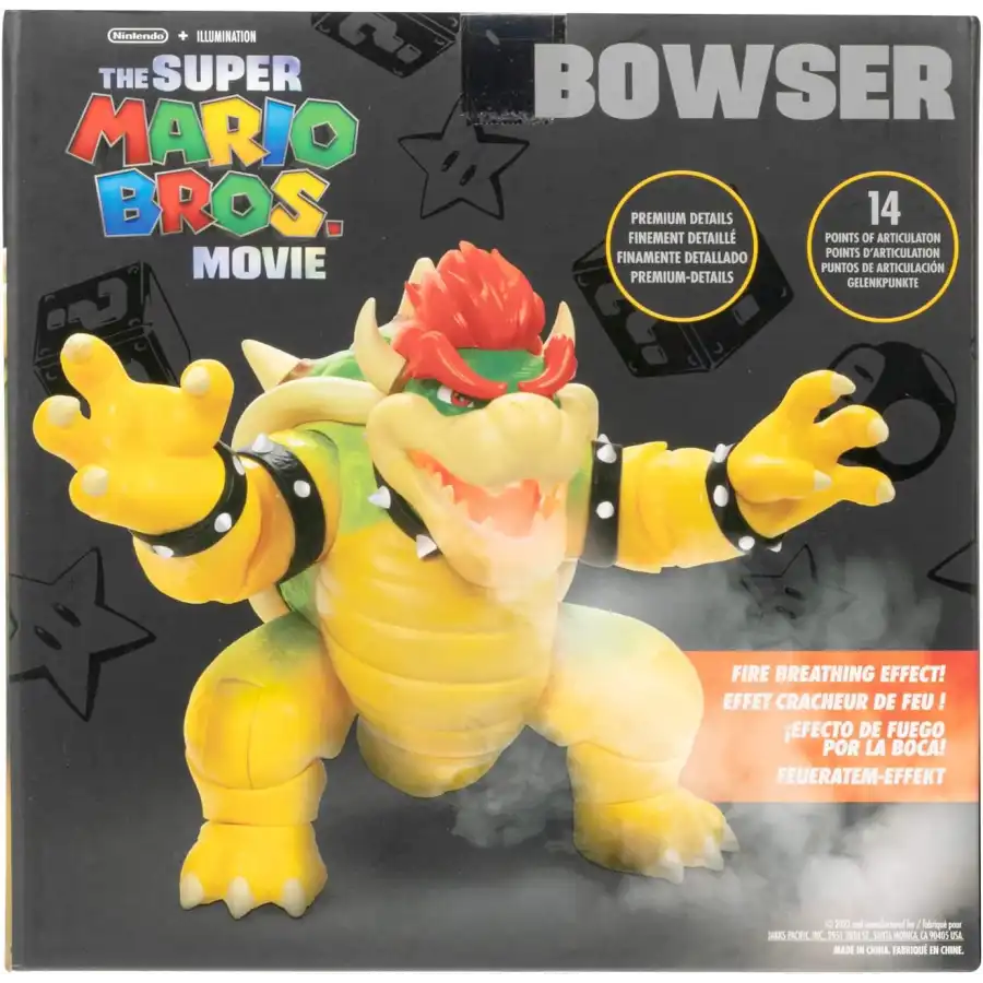 Super Mario Figura Bowser com Funções 18cm