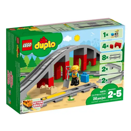 LEGO DUPLO Le pont et les voies ferrées 10872