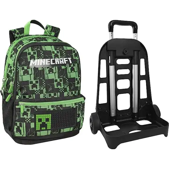 Abnehmbarer Trolley-Rucksack von Minecraft 2023/2024