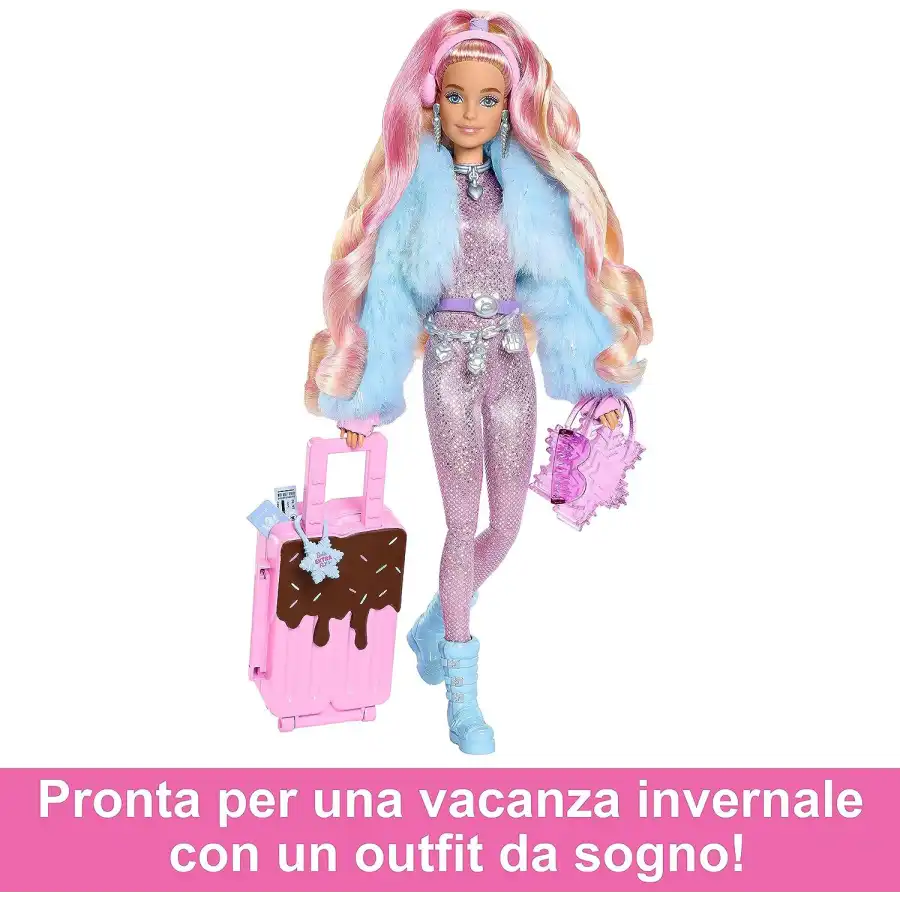 Barbie Extra Fly Doll Traveler Look Snow Tema HPB16