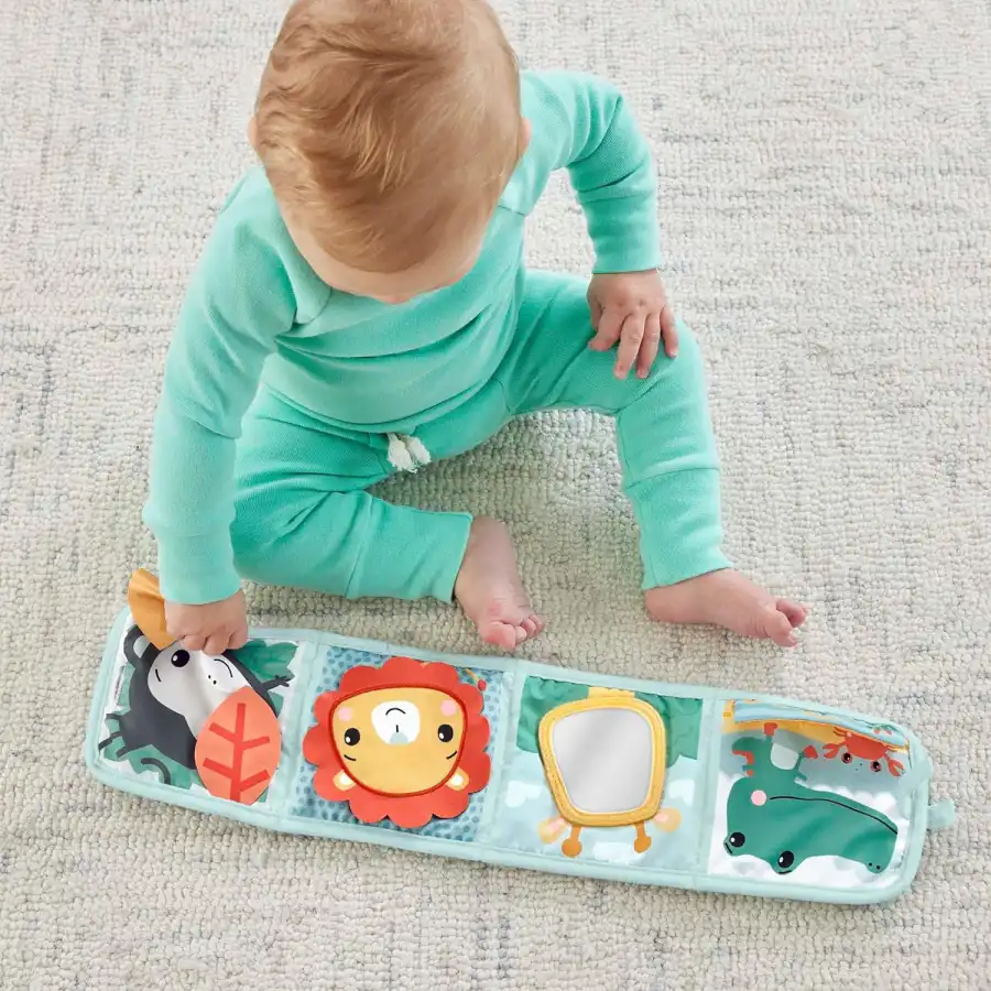 Jeu sensoriel de temps sur le ventre à panneau interactif Fisher-Price HML63