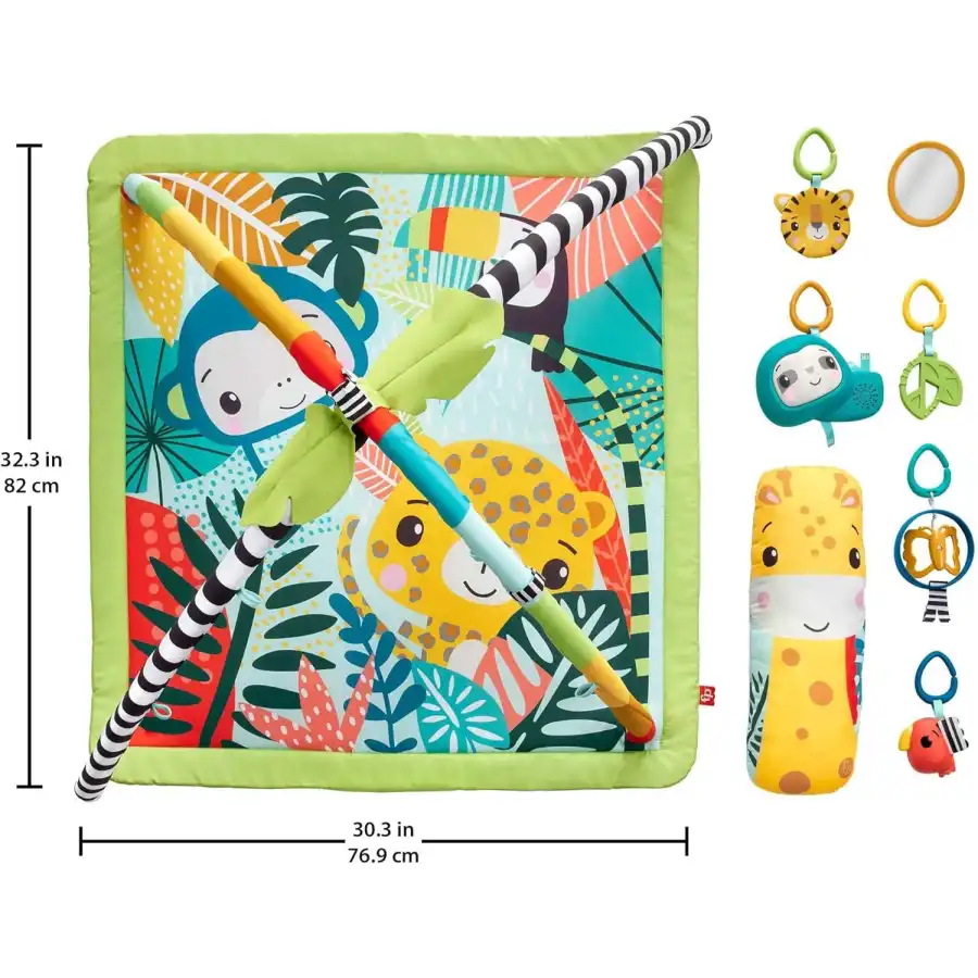 Fisher-Price Sensory Gym Chiots de la Nature 3 en 1 HJW08