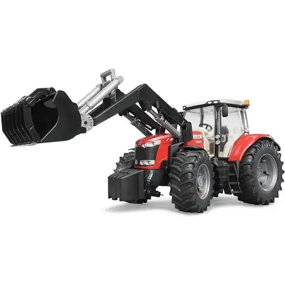 Bruder 03047 Trattore Massey Ferguson 7600 BENNA