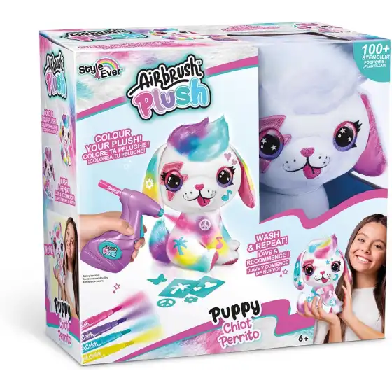 Airbrush Plush Cagnolino da Colorare